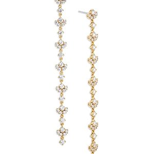 Nadri Long Linear Drop Earrings in 18K Gold Plated or Rhodium Plated- 4807999