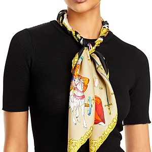 Echo In The Cards Silk Square Scarf- 4711395