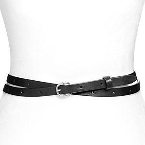 rag & bone Women's Mini Belize Double Wrap Belt- 4924850