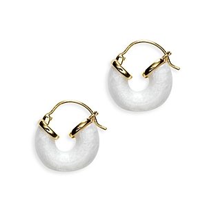 Anni Lu Petit Swell Hoop Earrings in 18K Gold Plated- 4926178