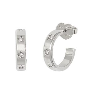 kate spade new york Set In Stone Pave Star Huggie Hoop Earrings in Gold Tone- 4922906