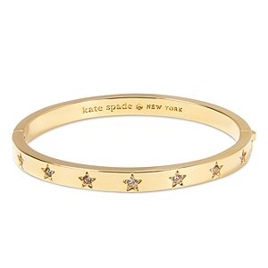 kate spade new york Set In Stone Pave Star Bangle Bracelet in Gold Tone- 4922910