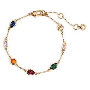 kate spade new york Showtime Multicolor Cubic Zirconia Chain Bracelet- 4922902