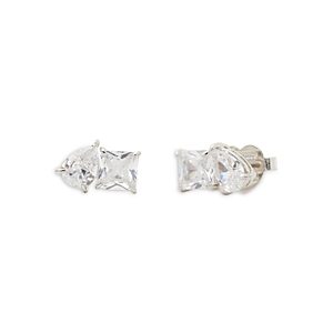 kate spade new york Showtime Double Crystal Stud Earrings in Silver Tone- 4922901