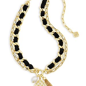 Kendra Scott Everleigh Velvet Double Chain Necklace, 1418- 4926061