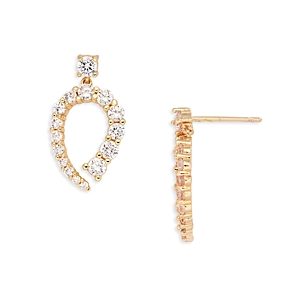Aqua Stone Teardrop Earrings - 100% Exclusive- 4950781