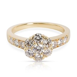 Pre-Owned Van Cleef & Arpels Fleurette Diamond Ring in 18K Gold- 4955526