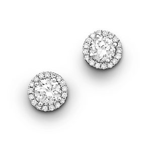 Halo Diamond Stud Earrings in 14K White Gold, 1.0 ct. t.w. - 100% Exclusive- 677076