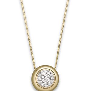 Diamond Pave Pendant Necklace in 14K Yellow Gold, 0.25 ct. t.w. - 100% Exclusive- 704647