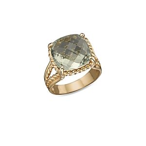 14K Yellow Gold Prasiolite Ring - 100% Exclusive- 802180