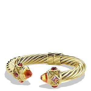 David Yurman Renaissance Bracelet with Citrine and Iolite in Gold- 923783