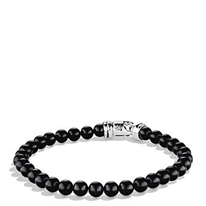 David Yurman Men's Spiritual Beads Bracelet with Black Onyx- 923417
