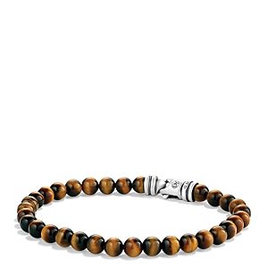 David Yurman Men's Spiritual Beads Bracelet with Tiger's Eye- 923419