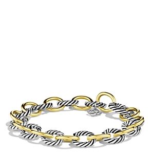 David Yurman Oval Link Bracelet with Gold, 8- 3921293