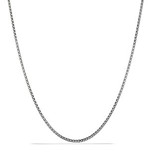 David Yurman Small Box Chain Necklace with an Accent of 14K Gold 2.7mm, 32- 3755056