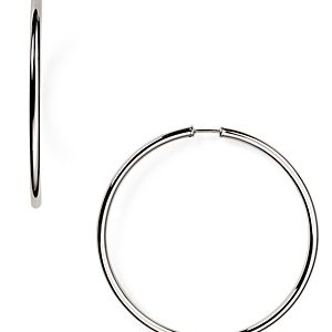 Sterling Silver Large Hoop Earrings - 100% Exclusive- 1055825