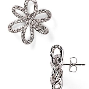 Nadri Open Flower Stud Earrings- 1109251