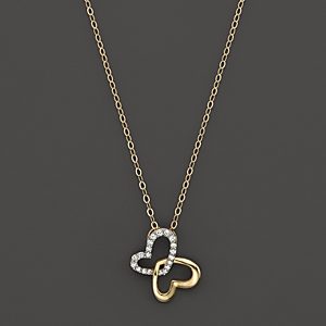 Diamond Butterfly Pendant Necklace in 14K Yellow Gold, 0.08 ct. t.w.- 1384614
