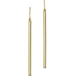 14K Yellow Gold Linear Drop Earrings - 100% Exclusive- 1518592