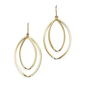 14K Yellow Gold Double Twist Drop Earrings - 100% Exclusive- 1518595