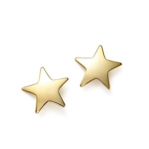 14K Yellow Gold Medium Star Stud Earrings - 100% Exclusive- 1518600