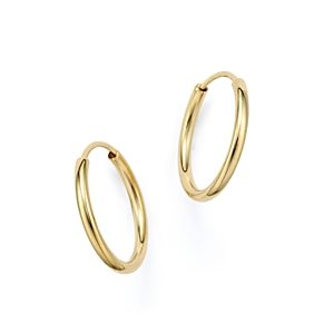 14K Yellow Gold Endless Hoop Earrings - 100% Exclusive- 1518604