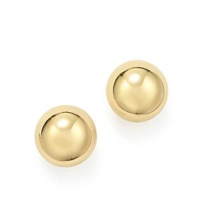 14K Yellow Gold Ball Stud Earrings - 100% Exclusive- 1518611