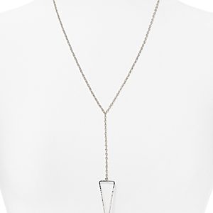 Sterling Silver Pyramid Pendant Necklace, 22 - 100% Exclusive- 1527262