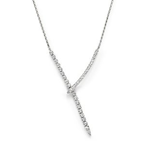 Diamond Y Necklace in 14K White Gold, 1.45 ct. t.w. - 100% Exclusive- 1614340