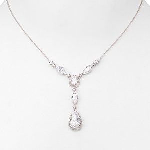 Nadri Pear Shaped Drop Lariat Necklace, 16- 1726305