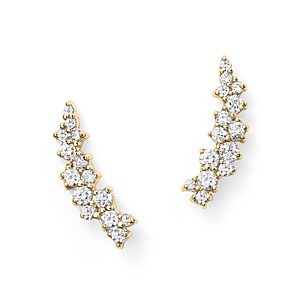 Small Diamond Scatter Ear Climbers in 14K Yellow Gold, 0.30 ct. t.w. - 100% Exclusive- 1730289
