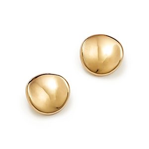 14K Yellow Gold Disk Stud Earrings - 100% Exclusive- 1804491
