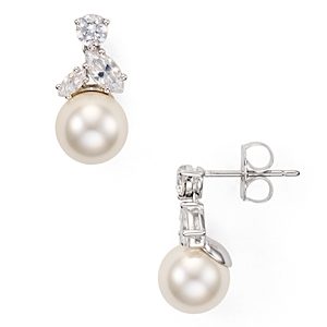 Nadri Classic Imitation Pearl Drop Earrings- 1416351