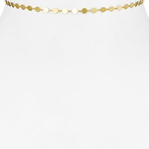 Argento Vivo 18K Gold-Plated Sterling Silver Disc Choker Necklace, 12- 1864758