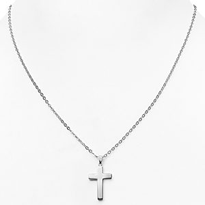 Sterling Silver Polish Cross Necklace, 16 - 100% Exclusive- 1365665