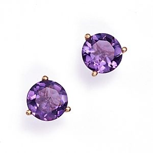Amethyst Stud Earrings in 14K Rose Gold - 100% Exclusive- 2416570