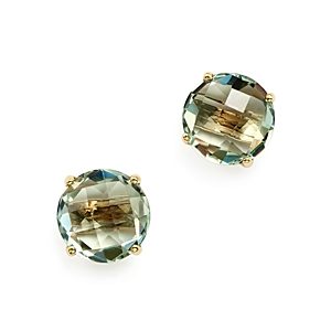 Prasiolite Briolette Stud Earrings in 14K Yellow Gold - 100% Exclusive- 2416560