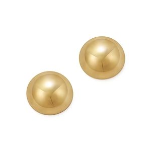 Bloomingdale's 14K Yellow Gold Polished Button Earrings, 12mm - 100% Exclusive- 616990