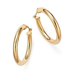 Bloomingdale's 14K Yellow Gold Tube Hoop Earrings - 100% Exclusive- 538478