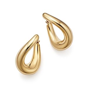 Bloomingdale's 14K Yellow Gold Medium Oval Twist Hoop Earrings - 100% Exclusive- 509652