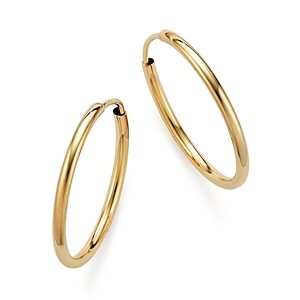 14K Yellow Gold Endless Hoop Earrings - 100% Exclusive- 1391716