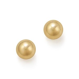 14K Yellow Gold Ball Stud Earrings - 100% Exclusive- 1391723