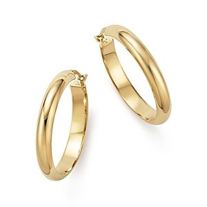 Bloomingdale's 14K Yellow Gold Large Hoop Earrings - 100% Exclusive- 608661