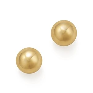 14K Yellow Gold Ball Stud Earrings - 100% Exclusive- 1391724