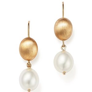 Bloomingdale's Cultured Freshwater Pearl Drop Earrings in 14K Yellow Gold, 11mm- 502270