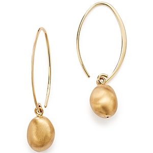 Bloomingdale's 14K Yellow Gold Satin Drop Threader Earrings - 100% Exclusive- 478214