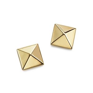 Bloomingdale's 14K Yellow Gold Medium Pyramid Post Earrings - 100% Exclusive- 563330
