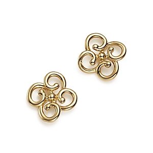 Bloomingdale's 14K Yellow Gold Twist Clover Earrings - 100% Exclusive- 617005