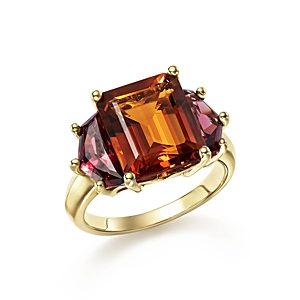 Citrine and Garnet Statement Ring in 14K Yellow Gold - 100% Exclusive- 2438250