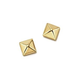 Bloomingdale's 14K Yellow Gold Small Pyramid Post Earrings - 100% Exclusive- 516768